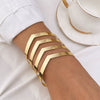 Wholesale Alloy Exaggerated Geometric Multilayer Electroplated Bracelet For Women