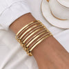 Wholesale Alloy Exaggerated Geometric Multilayer Electroplated Bracelet For Women