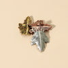 Wholesale Alloy Fallen Leaf Brooch Electroplated For Women Retro Style