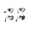 Wholesale Alloy Fashion Big Eyes Tears Brooch Set With Precious Stones Geometric Style Unisex Decoration