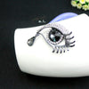 Wholesale Alloy Fashion Big Eyes Tears Brooch Set With Precious Stones Geometric Style Unisex Decoration