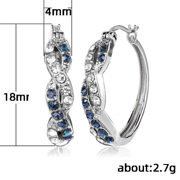 Wholesale Alloy Fashion Diamond Geometric Ladies Earrings