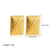 Wholesale Alloy Fashion Geometric And Heart Shape Electroplated Earrings