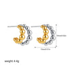 Wholesale Alloy Fashion Geometric And Heart Shape Electroplated Earrings