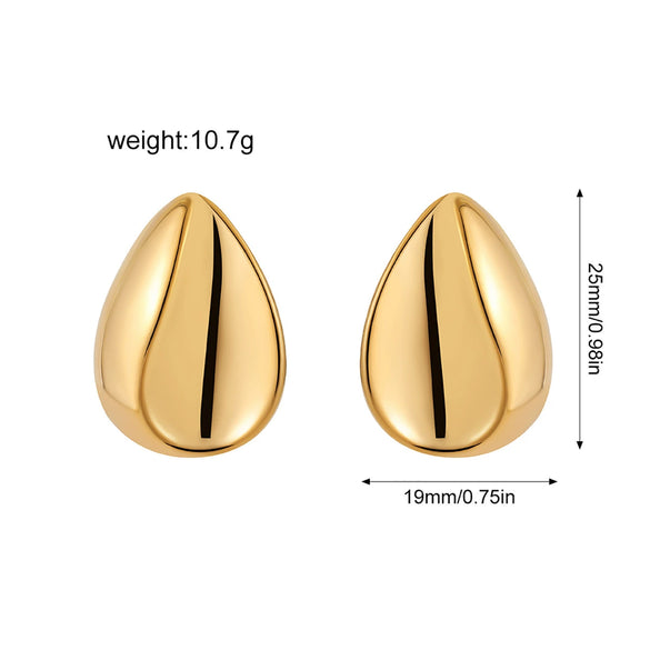 Wholesale Alloy Fashion Geometric And Heart Shape Electroplated Earrings