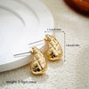 Wholesale Alloy Fashion Geometric And Heart Shape Electroplated Earrings
