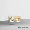 Wholesale Alloy Fashion Geometric And Heart Shape Electroplated Earrings
