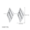 Wholesale Alloy Fashion Geometric And Heart Shape Electroplated Earrings