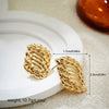 Wholesale Alloy Fashion Geometric And Heart Shape Electroplated Earrings