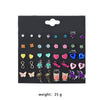 Wholesale Alloy Fashionable Animal Zodiac Dripping Oil Earrings For Women