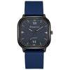 Wholesale Alloy Faux Leather Unisex Square Quartz Watch Simple Trend Leisure Style