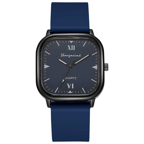 Wholesale Alloy Faux Leather Unisex Square Quartz Watch Simple Trend Leisure Style