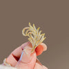 Wholesale Alloy Feather Brooch Women's Natural Style Electroplated