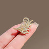 Wholesale Alloy Feather Brooch Women's Natural Style Electroplated