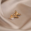 Wholesale Alloy Fishtail Brooch Electroplated For Women Light Luxury Minimalist Style