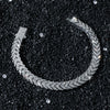 Wholesale Alloy Fishtail Stitching Cuban Chain Necklace Hiphop Style Geometric Diamond Design Unisex