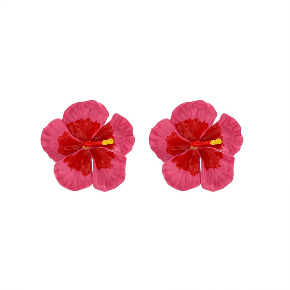 Wholesale Alloy Floral Dripping Oil Earrings For Women