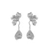 Wholesale Alloy Flower And Leaves Pattern Electroplated Women's Fashion Earrings