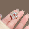 Wholesale Alloy Flower Brooch Women's Electroplated For Fixing Clothes Collar