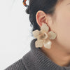 Wholesale Alloy Flower Dripping Oil Fashion Exaggerated Women's Earrings