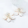 Wholesale Alloy Flower Dripping Oil Fashion Exaggerated Women's Earrings