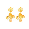 Wholesale Alloy Flower Earrings For Women Electroplated Light Luxury Retro Style