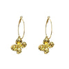 Wholesale Alloy Flower Electroplated Exaggerated Light Luxury Women's Earrings