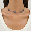 Wholesale Alloy Flower Geometric Chain Necklace With Electroplating For Women Retro Style