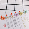 Wholesale Alloy Flower Hanging Earrings Jewelry Accessories With Baking Paint