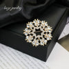 Wholesale Alloy Flower Pattern Electroplated Women's Fashion Highend Brooch Jewelry