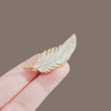 Wholesale Alloy Flower Patterned Electroplated Natural Style Brooch For Women