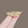 Wholesale Alloy Flower Patterned Electroplated Natural Style Brooch For Women