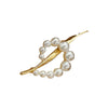 Wholesale Alloy Flower Pearl Women's Brooch Electroplated