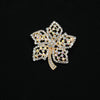 Wholesale Alloy Flower Retro Elegant Electroplating Brooch For Unisex