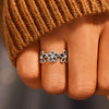 Wholesale Alloy Flower Ring For Women Retro Minimalist Electroplating Style