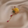 Wholesale Alloy Flower Shape Electroplated Brooch For Women Minimalist Style