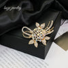 Wholesale Alloy Flower Shaped Women's Brooch With Electroplating For Fashion Accessories