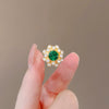 Wholesale Alloy Flower Styling Electroplating Women's Brooch Buckle Clothes Shirt Collar Pin Accessories