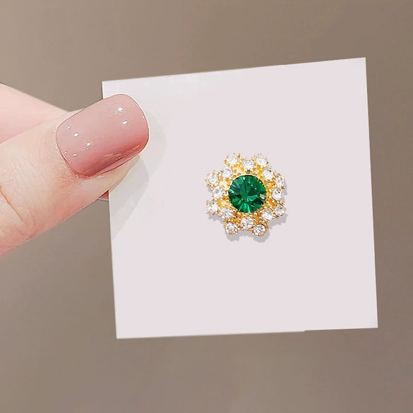 Wholesale Alloy Flower Styling Electroplating Women's Brooch Buckle Clothes Shirt Collar Pin Accessories