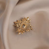 Wholesale Alloy Flowershaped Minimalist Style Electroplated Women's Brooch