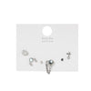 Wholesale Alloy Fresh Colorful Heart And Fivepointed Star Stud Earrings For Women With Electroplating