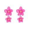 Wholesale Alloy Fresh Flower Baking Paint Earrings For Women