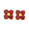 Wholesale Alloy Fresh Style Flower Inlaid Zirconium Earrings For Women