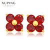 Wholesale Alloy Fresh Style Flower Inlaid Zirconium Earrings For Women