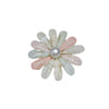 Wholesale Alloy Freshwater Pearl Flower Plaid Brooch Women's Clothing Accessory Set With Pearls