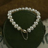 Wholesale Alloy Freshwater Pearl Geometric Irregular Bracelet For Women With Retro Style