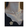 Wholesale Alloy Freshwater Pearl Handmade Flowershaped Necklace For Women Retro Fashion And Elegant Accessories