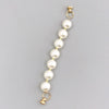 Wholesale Alloy Frosted Pearl Bow Bracelet With Screw Buckle Electroplated Trendy For Women