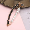 Wholesale Alloy Frosted Pearl Bow Bracelet With Screw Buckle Electroplated Trendy For Women