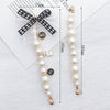 Wholesale Alloy Frosted Pearl Bow Bracelet With Screw Buckle Electroplated Trendy For Women